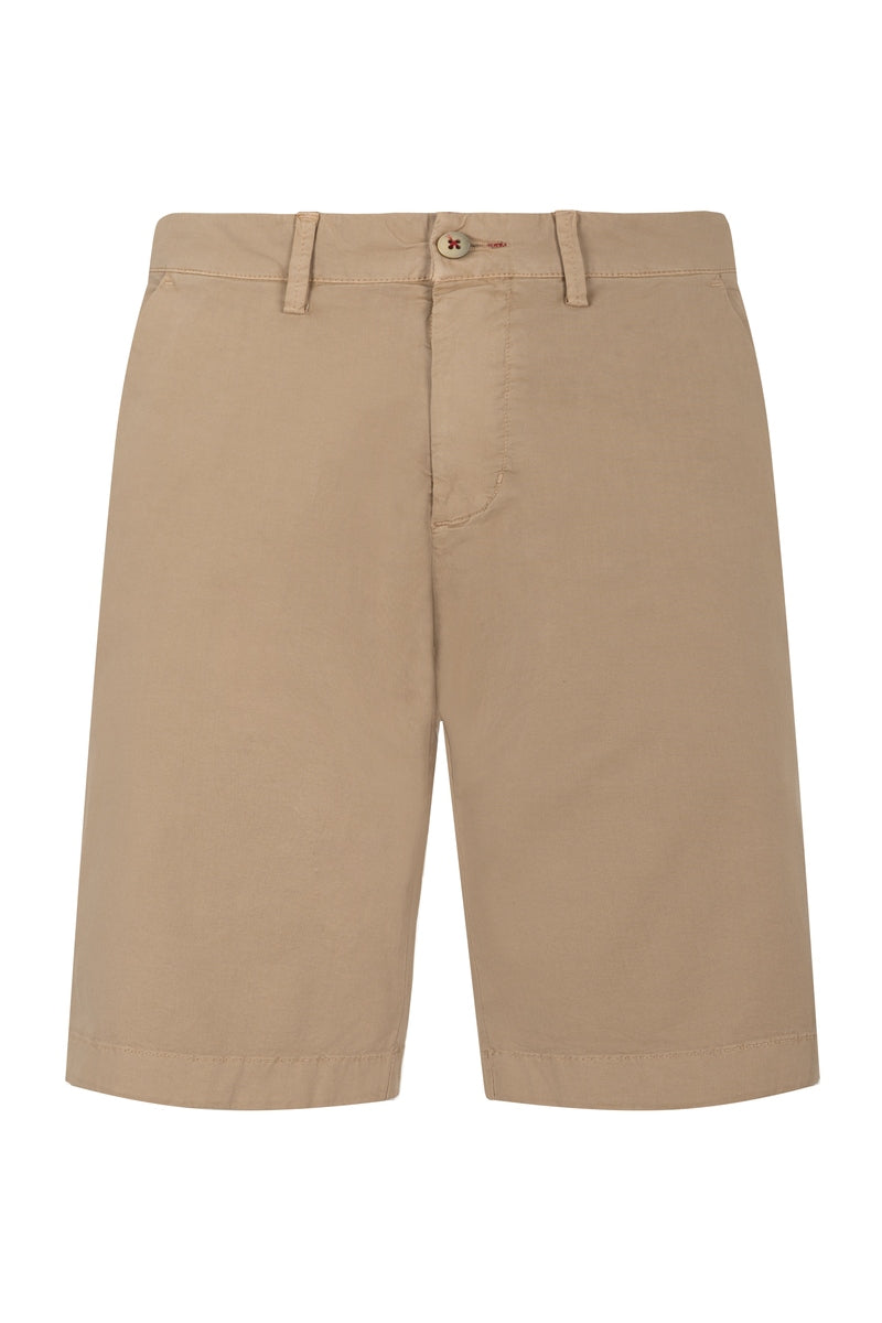 Bermudas hombre beige algodón