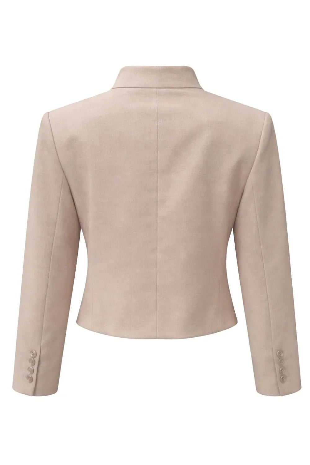 Blazer corto de cuello mao