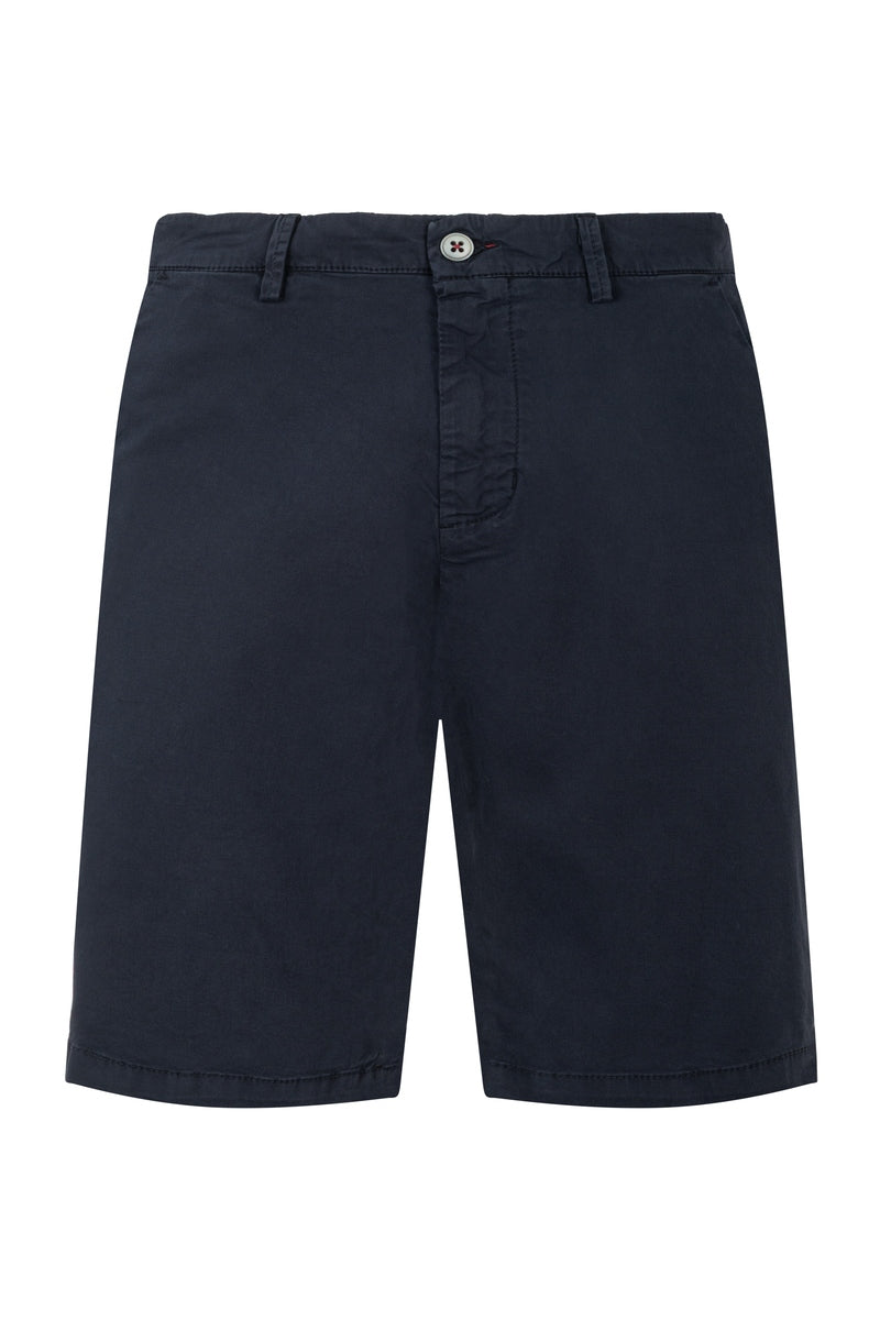 Bermudas hombre algodón azul
