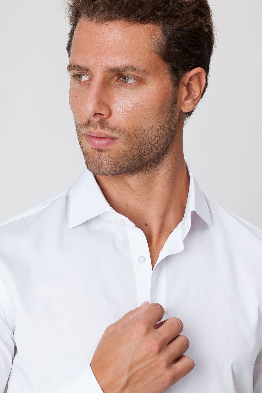 Camisa Blanca Sin Plancha Hecha en Italia