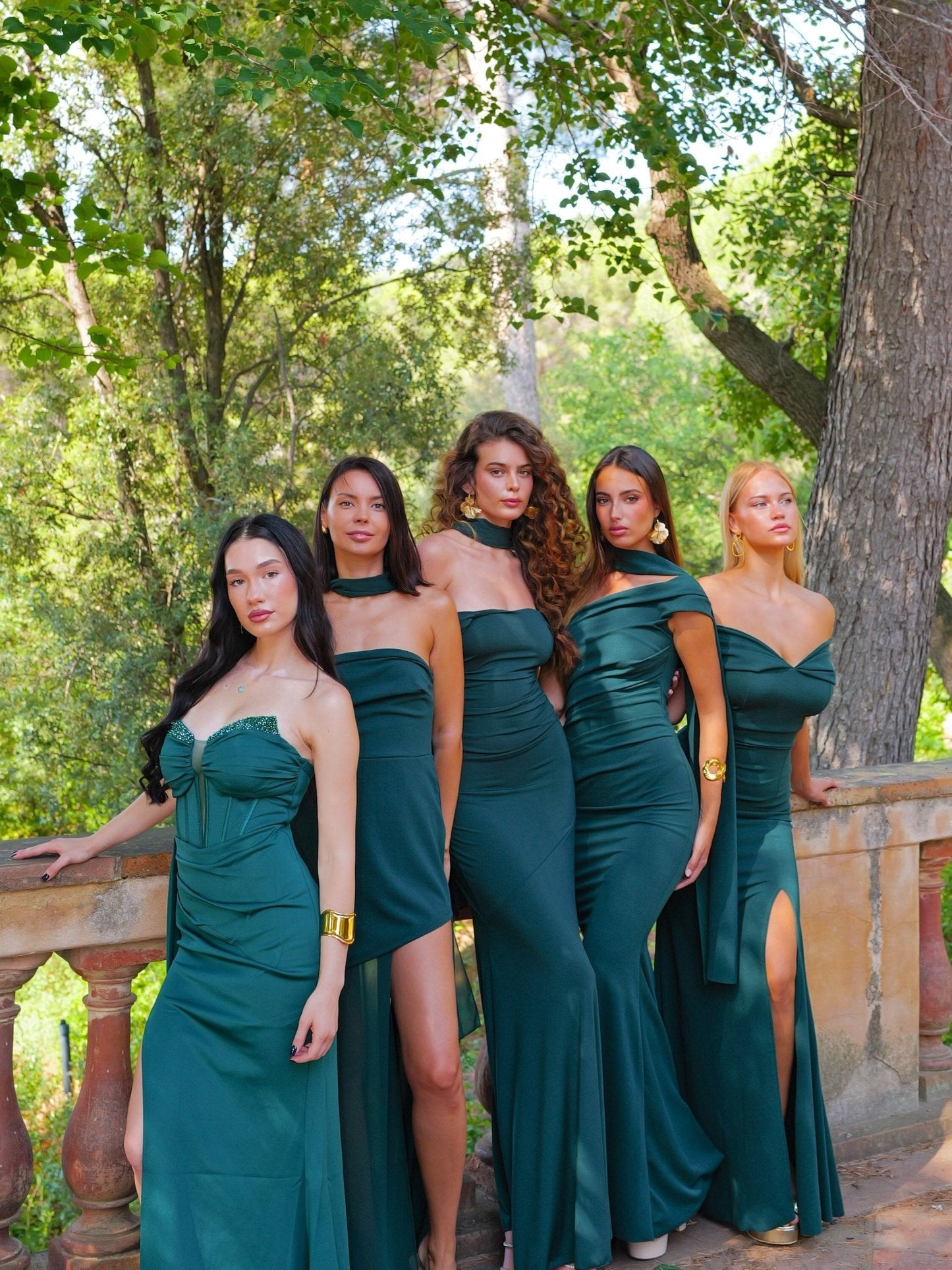 Vestido bardot efecto lazo botella