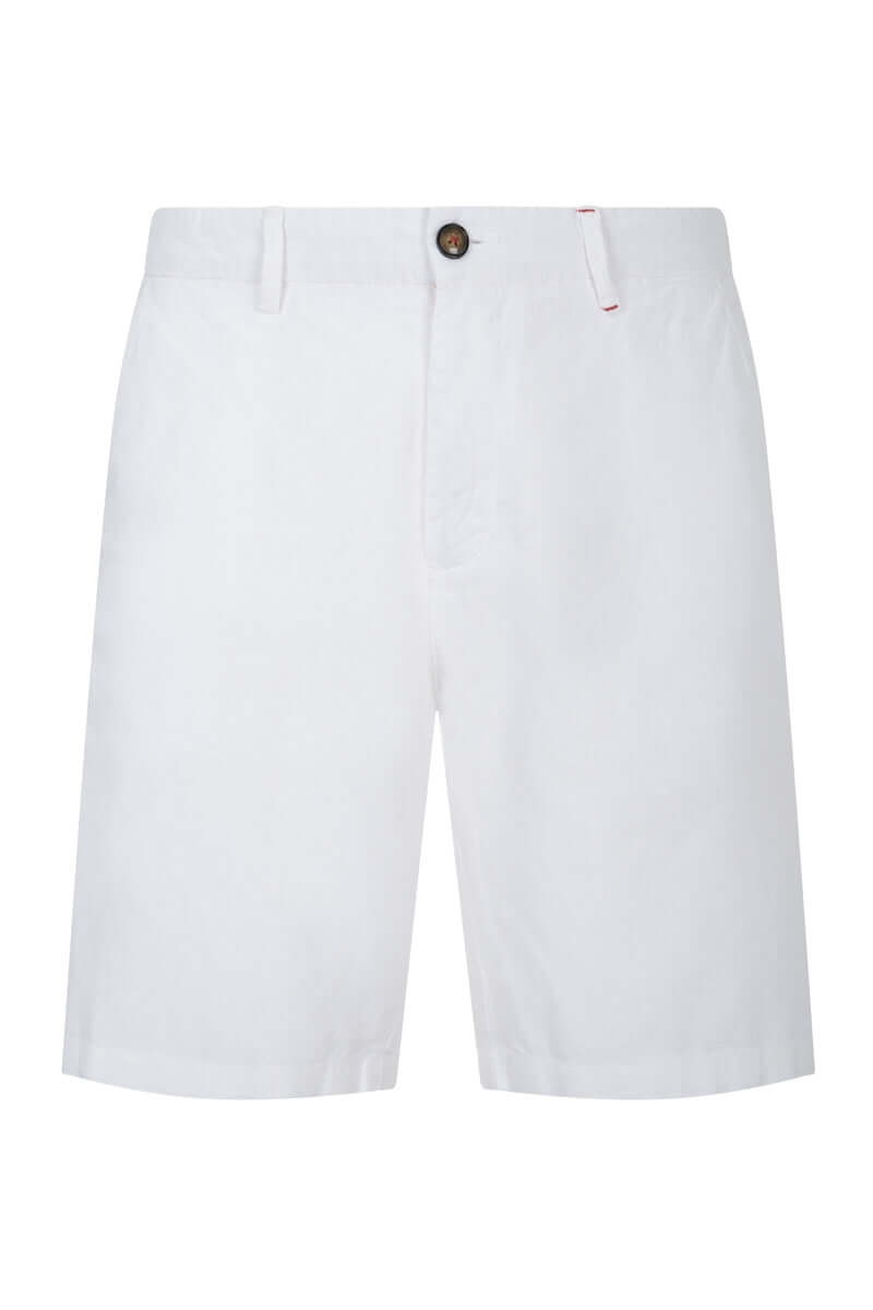 Bermudas Man Lino White