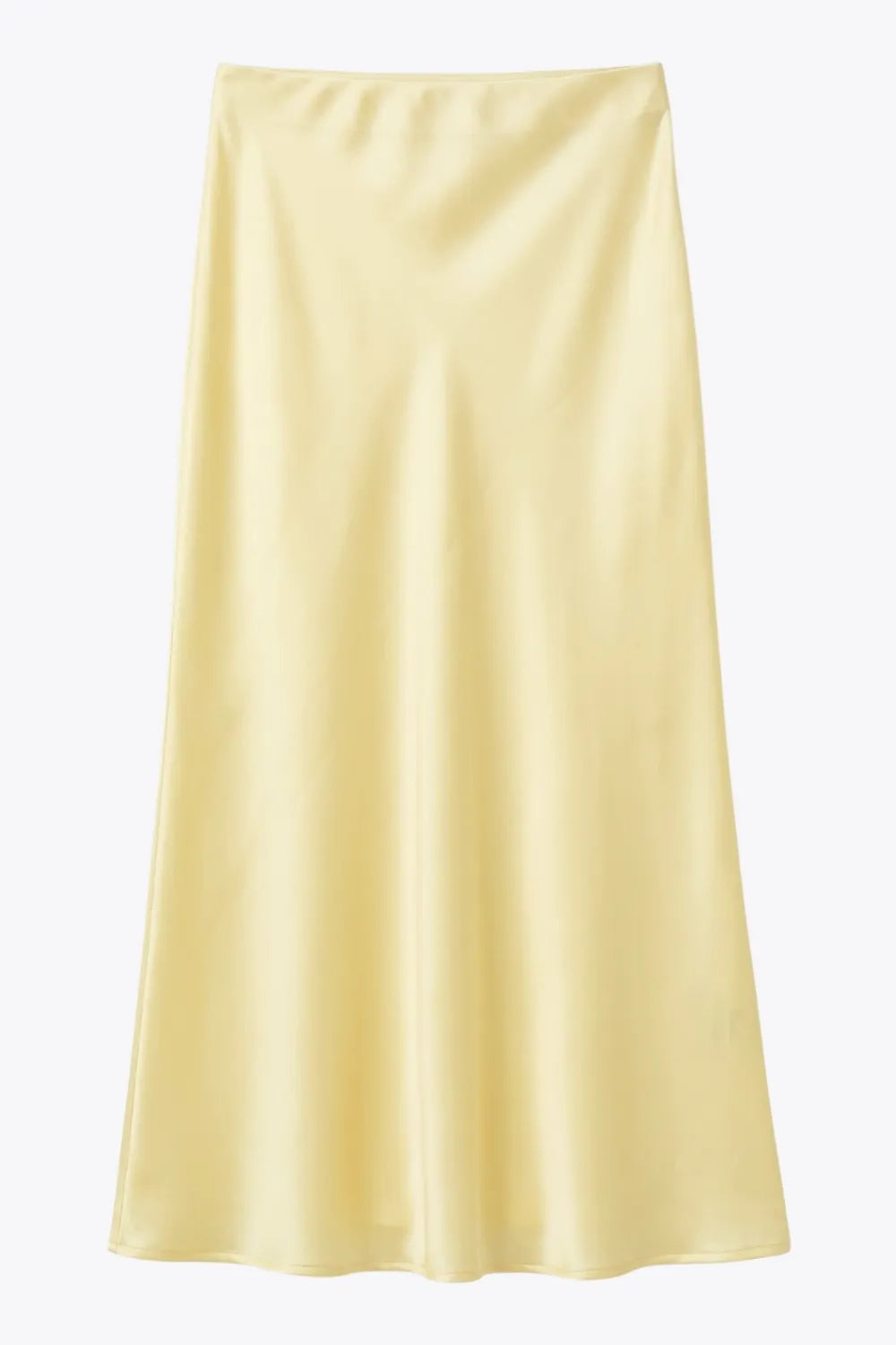 Falda midi satin