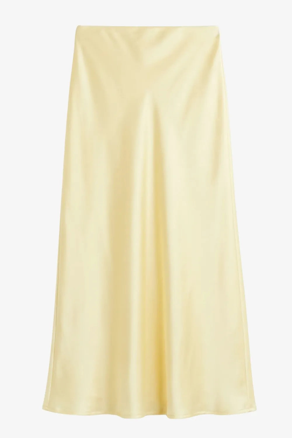 Falda midi satin