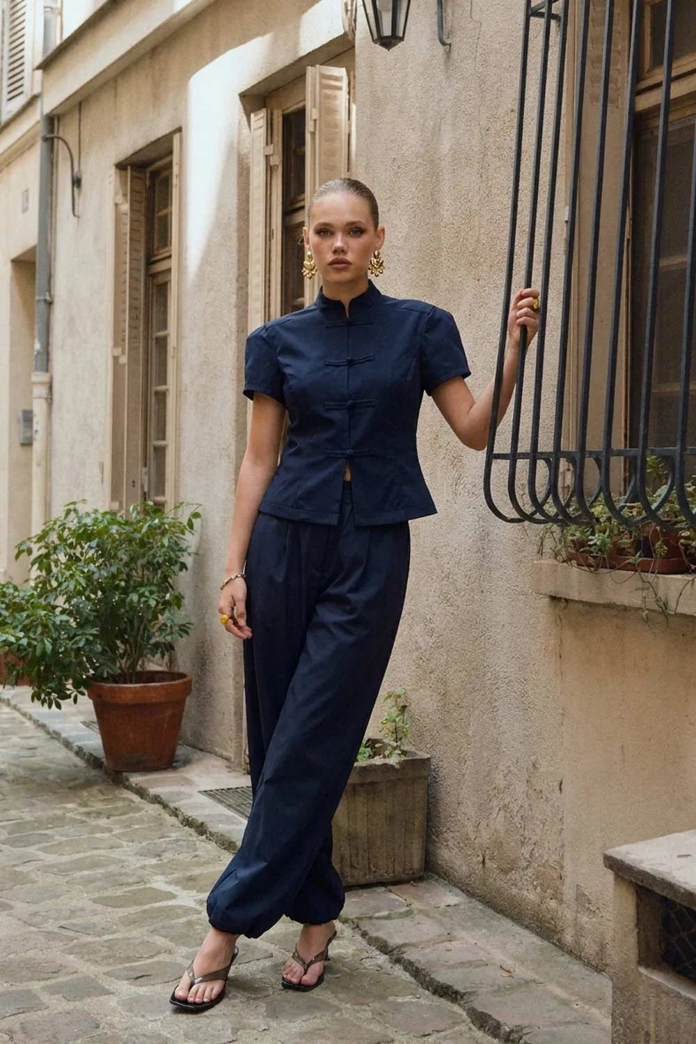 Pantalón Babe fit barrel