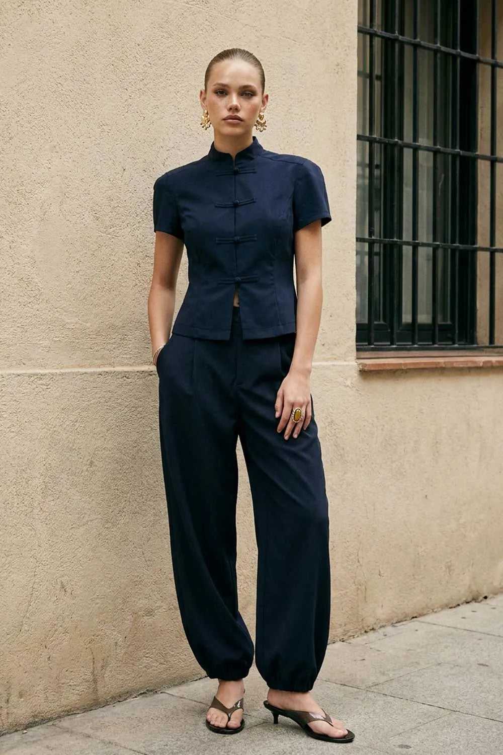 Pantalón Babe fit barrel