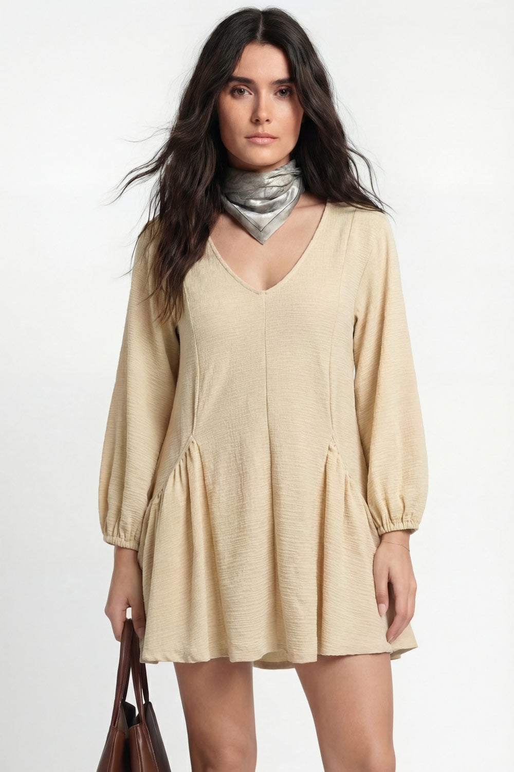 Vestido corto fluido