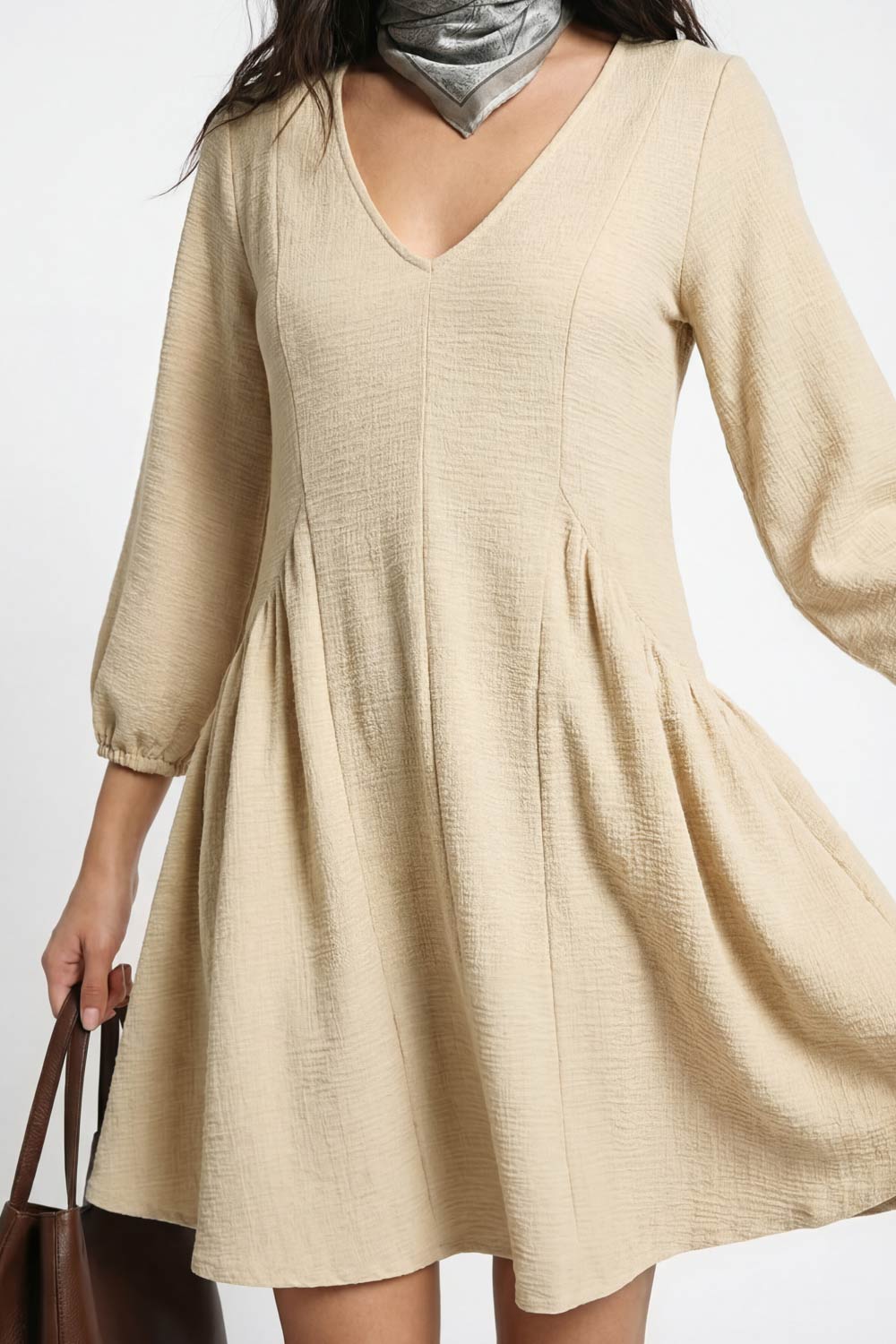 Vestido corto fluido