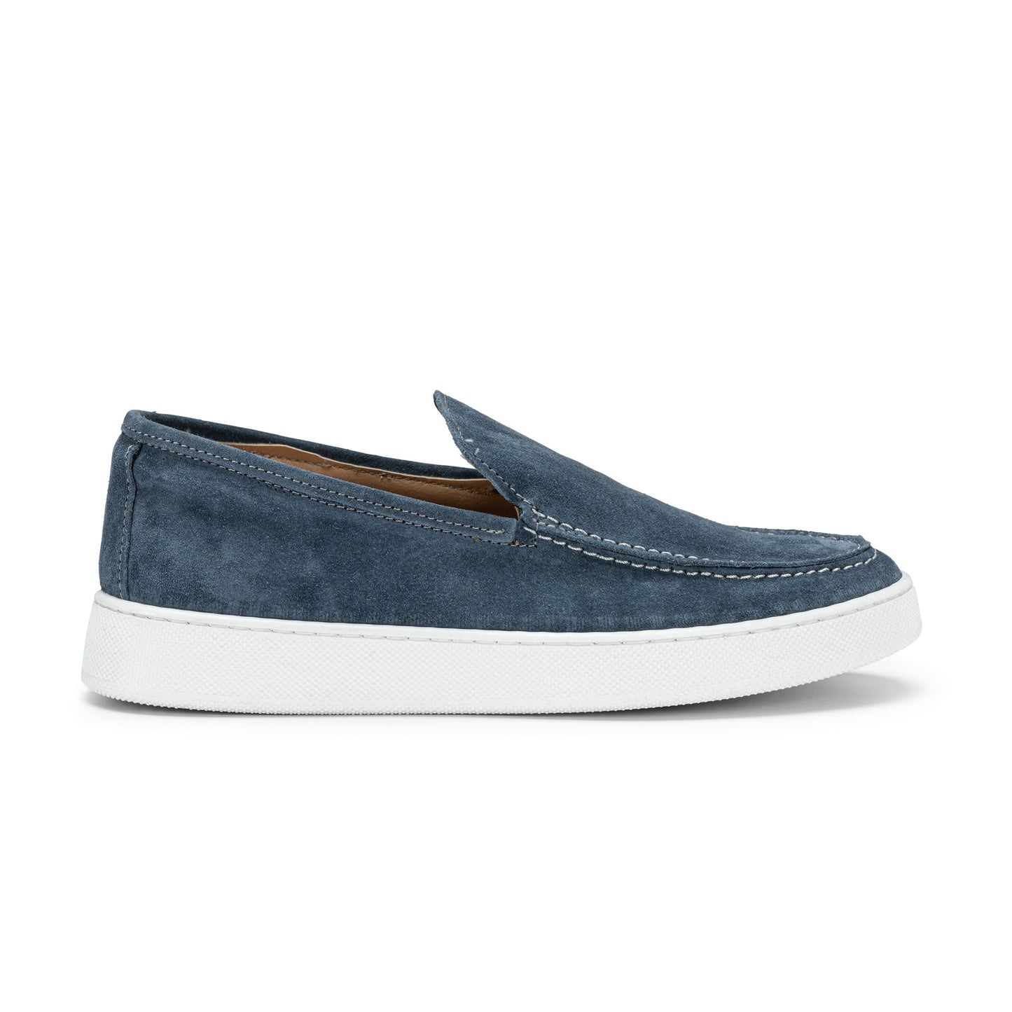 Mocasines para Hombre en Ante Azul Royal