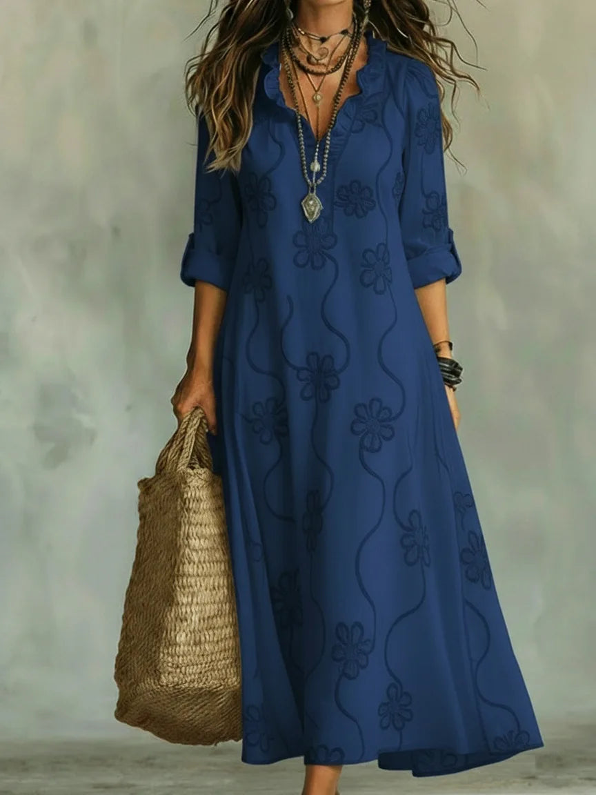 Sienna | Vestido Largo Floral Favorecedor