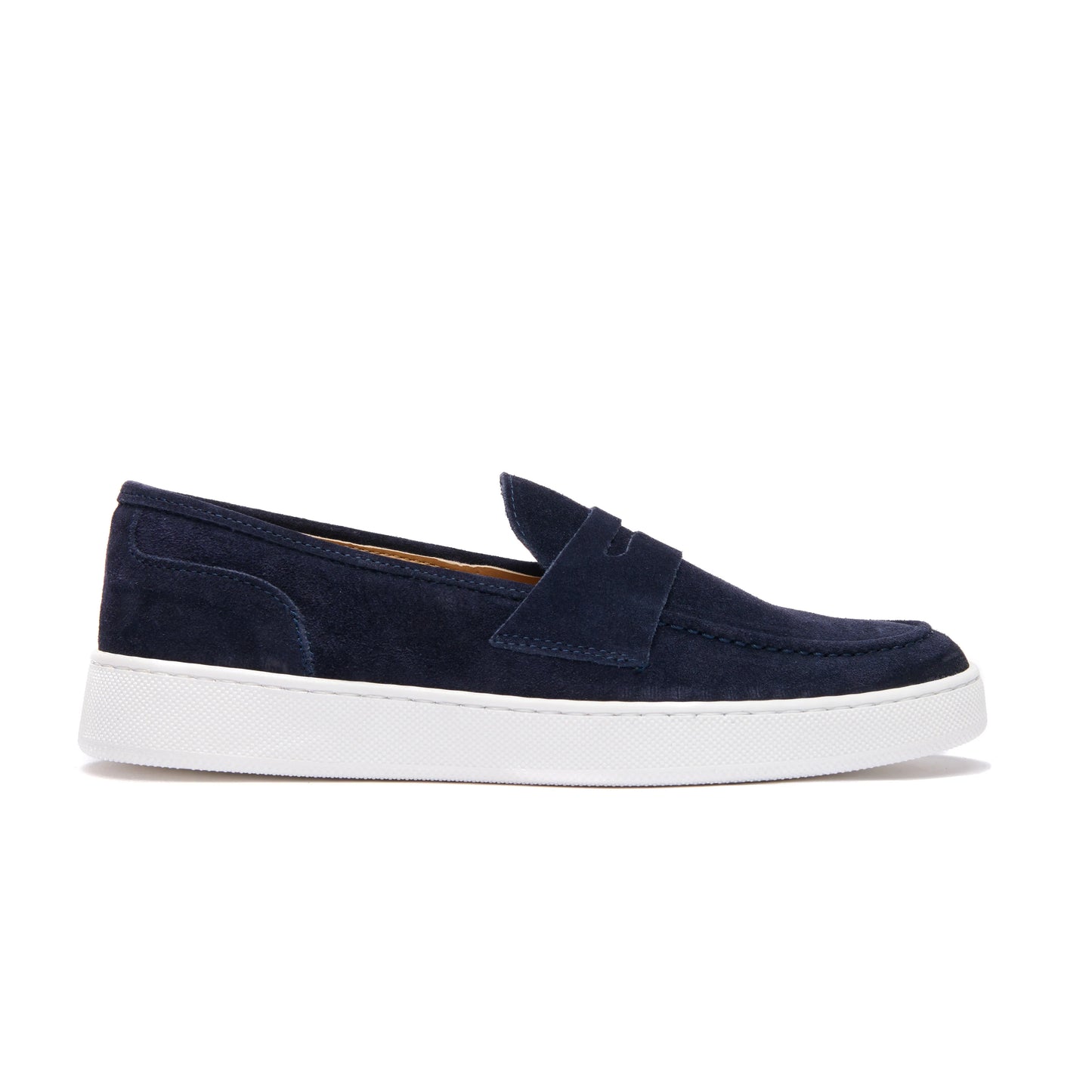 Mocasines para Hombre en Ante Azul