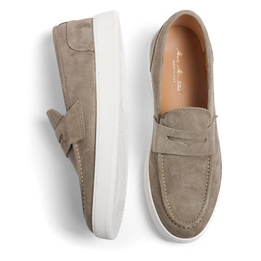 Mocasines para Hombre en Ante Beige