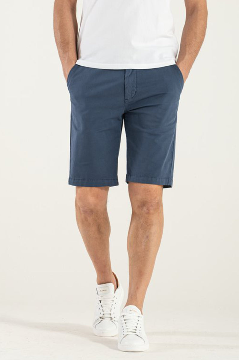 Bermuda in Cotone Organico Blue Royal