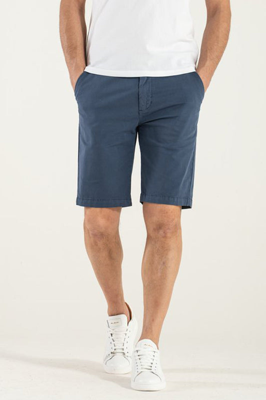 Bermuda in Cotone Organico Blue Royal