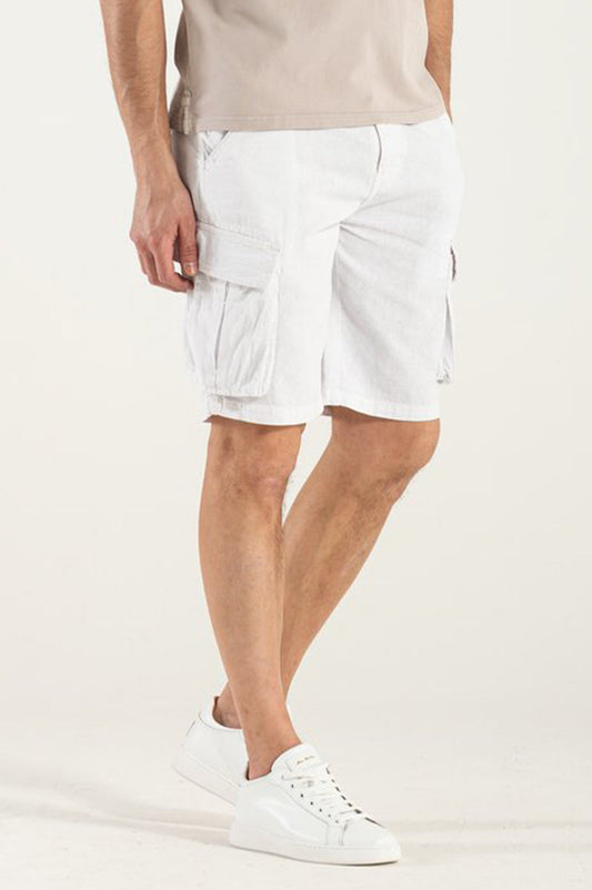 Bermuda in Cotone Organico Bianco