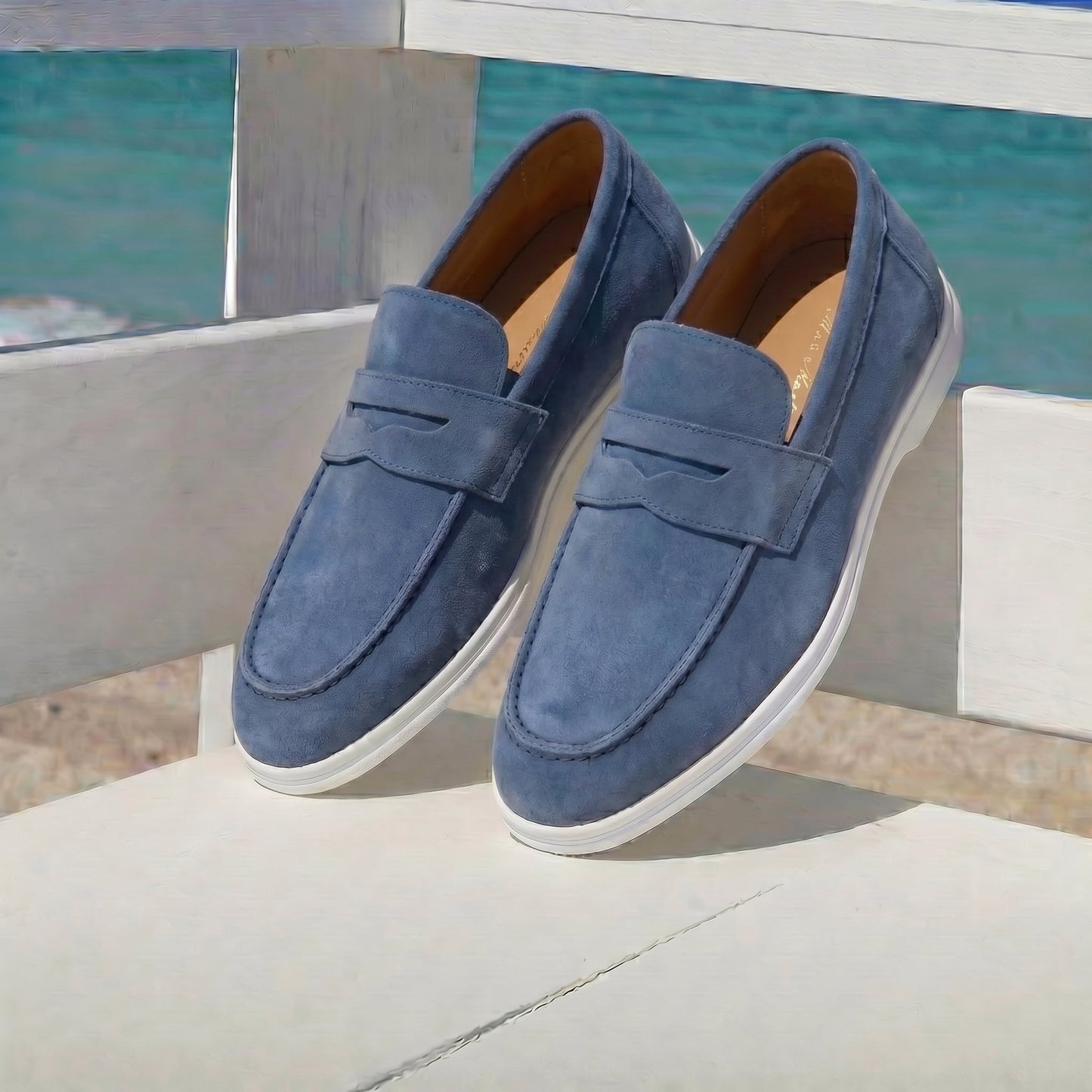 Mocasín Premium Monte Carlo Azul Royal