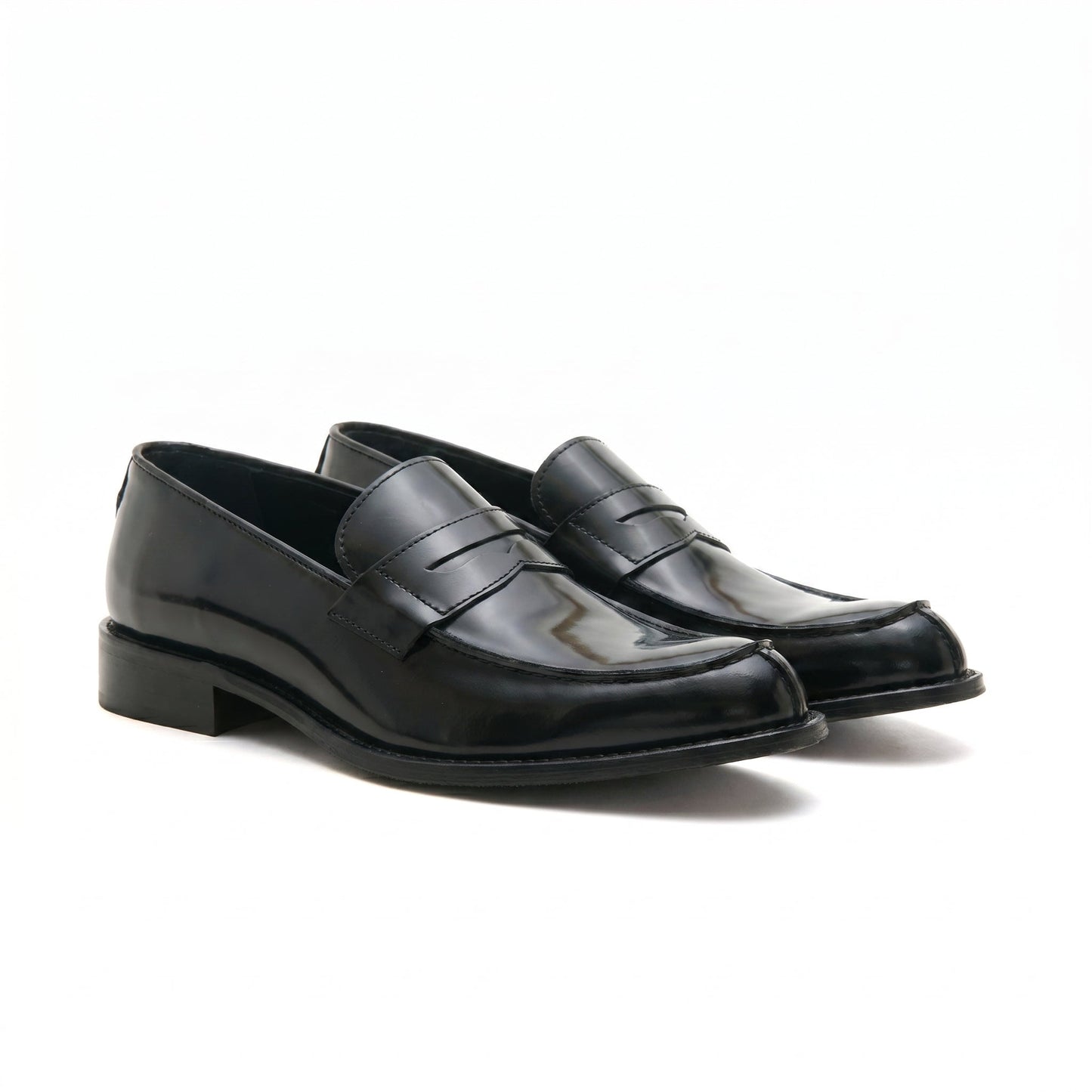 Mocasín desgastado negro