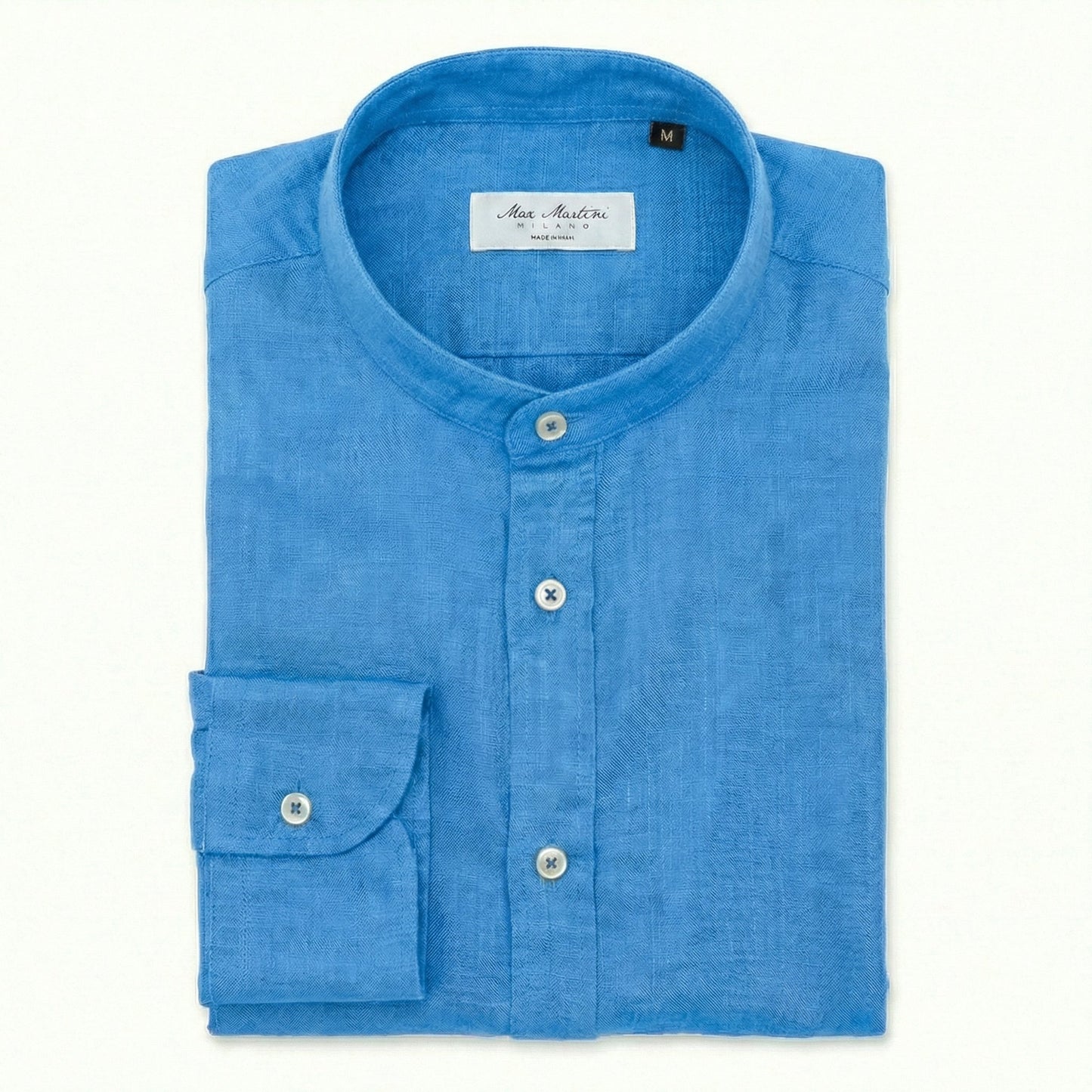 Camisa Puro Lino Mao Turquesa