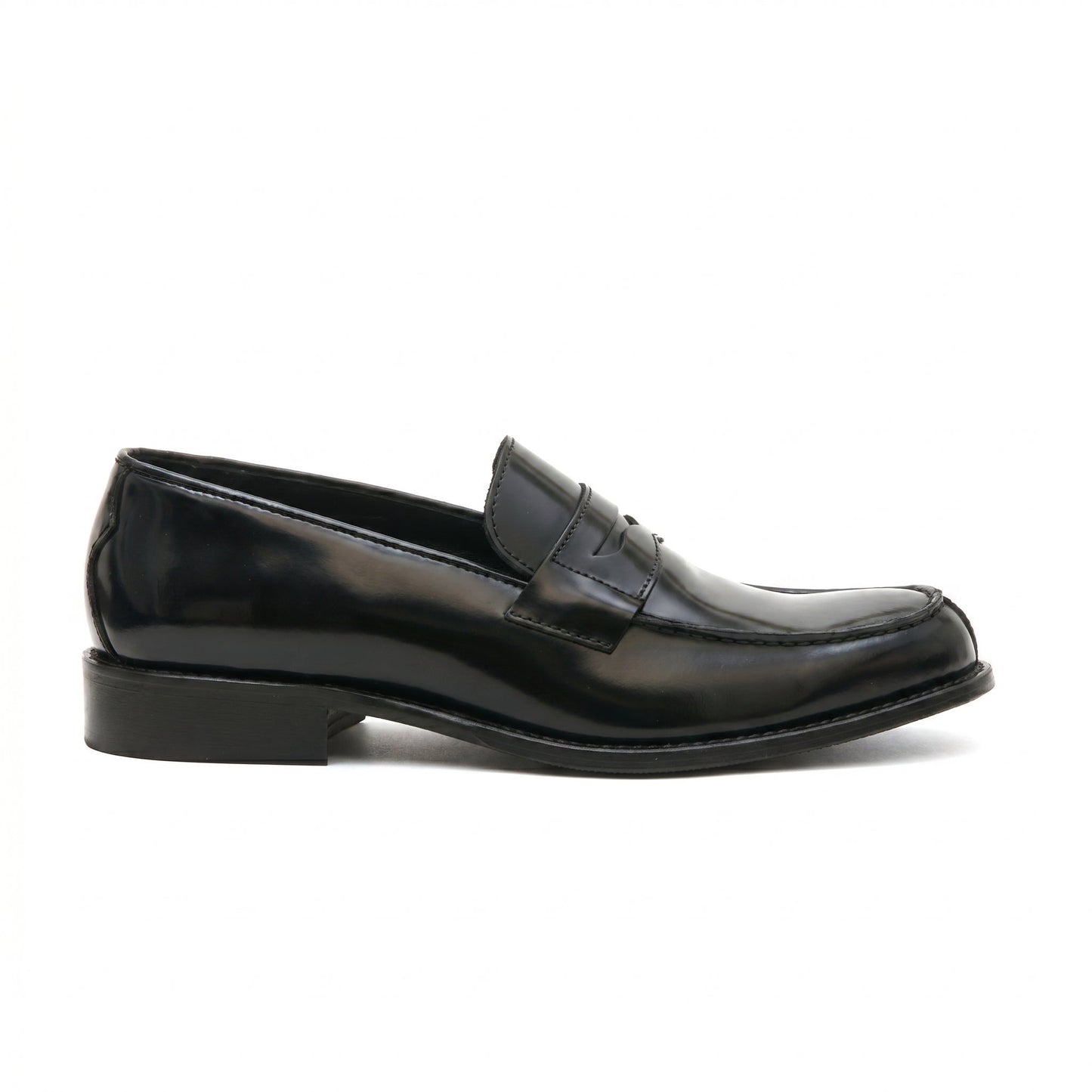 Mocasín desgastado negro