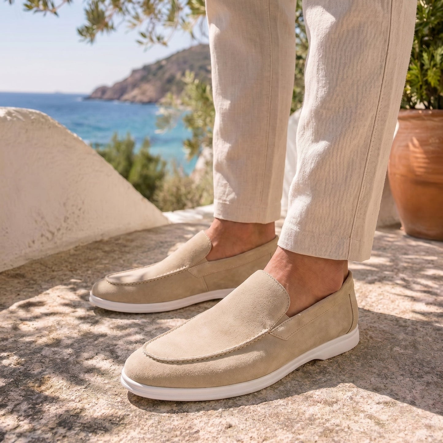 Mocasines de primera calidad St.Tropez Beige