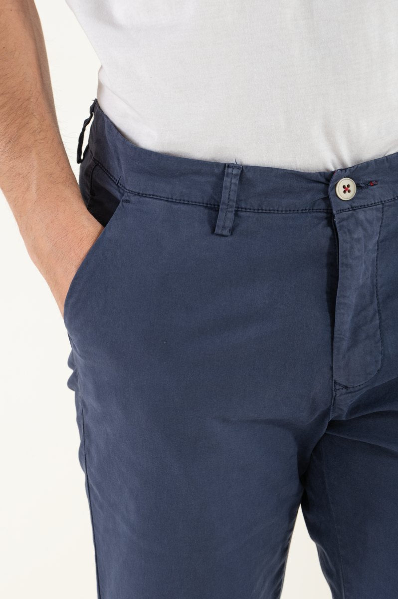 Pantalón Azul Rey Hecho en Italia