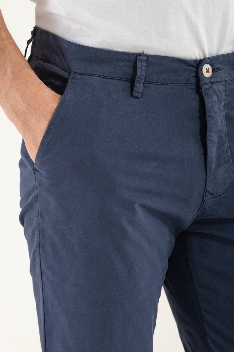 Pantalón Azul Rey Hecho en Italia