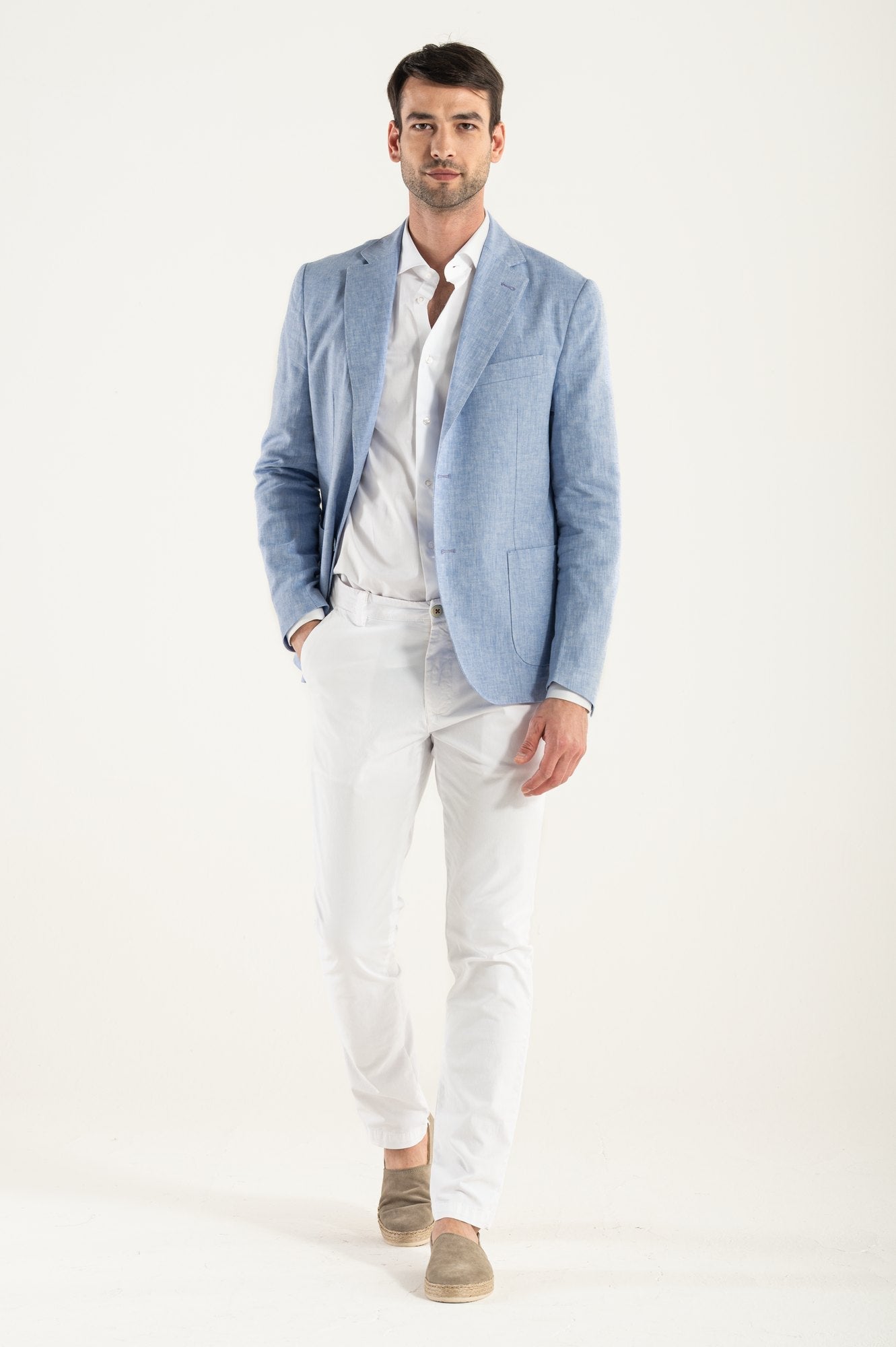 Lino/algodón de Blazer Heavenly