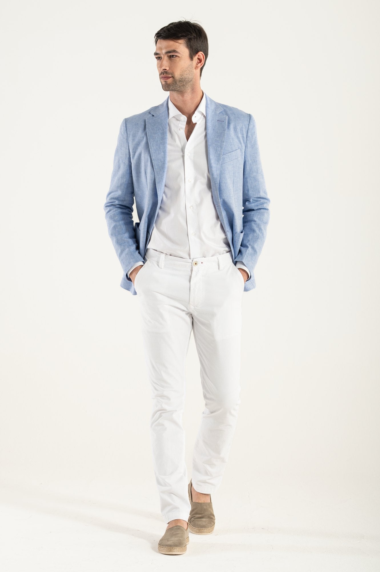 Lino/algodón de Blazer Heavenly