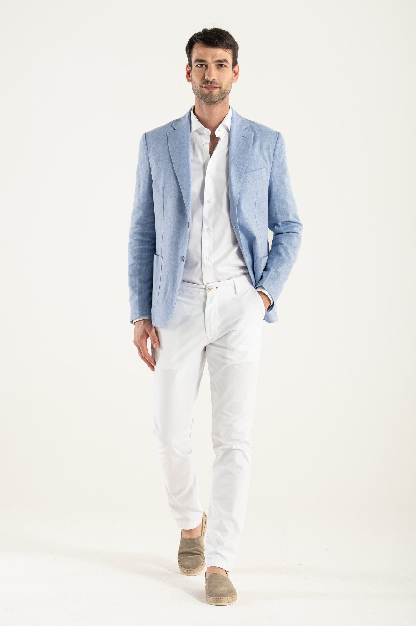 Lino/algodón de Blazer Heavenly