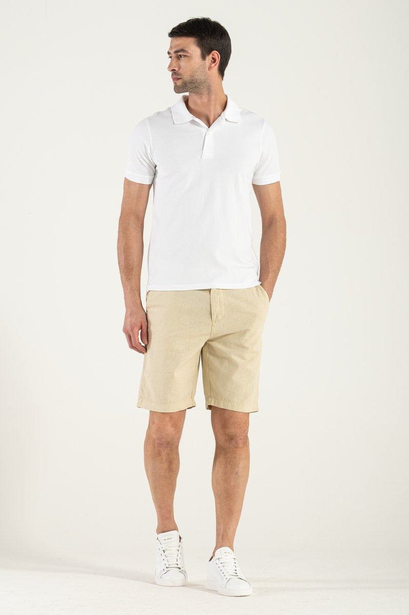 Polo manga corta blanco