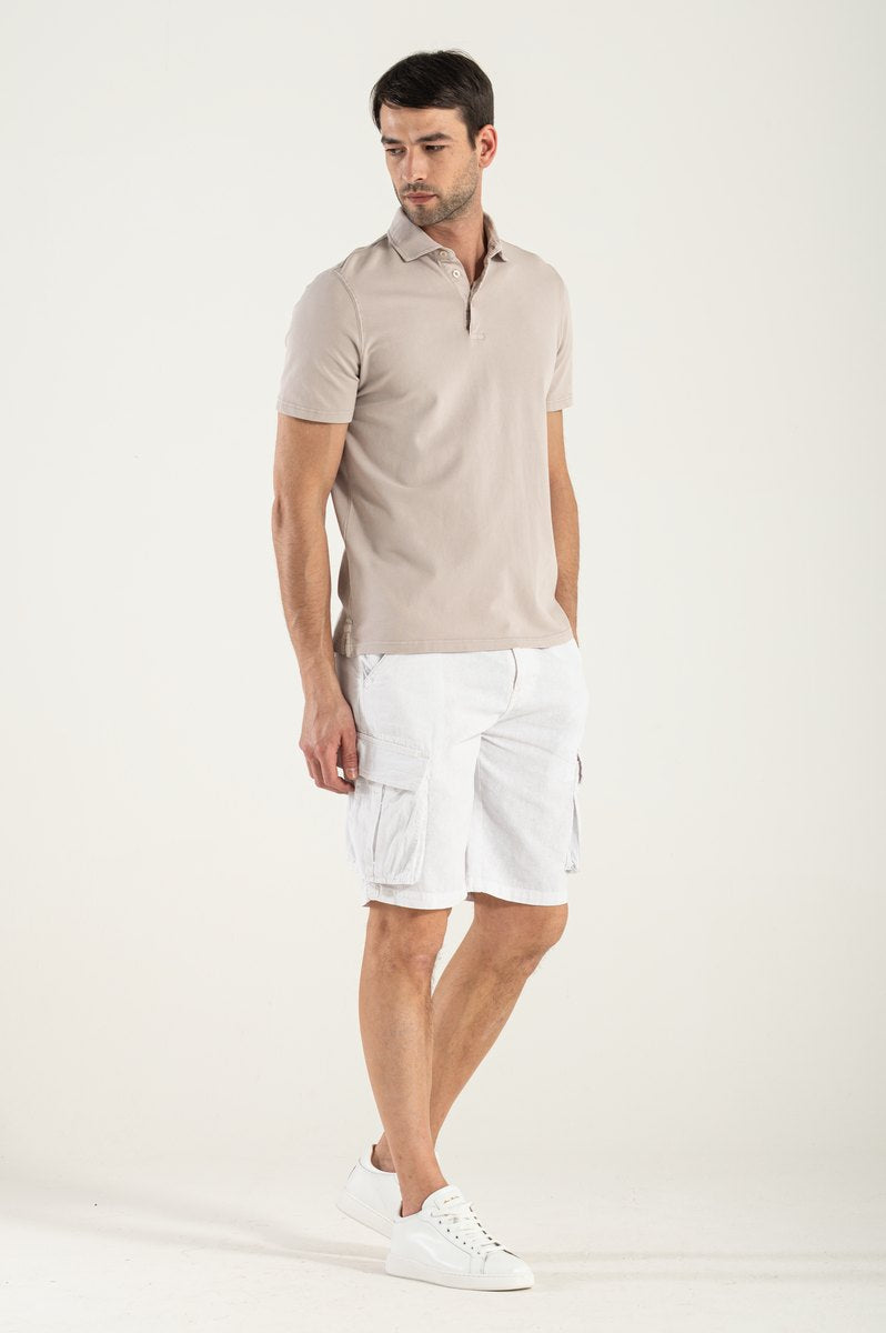 Bermuda in Cotone Organico Bianco
