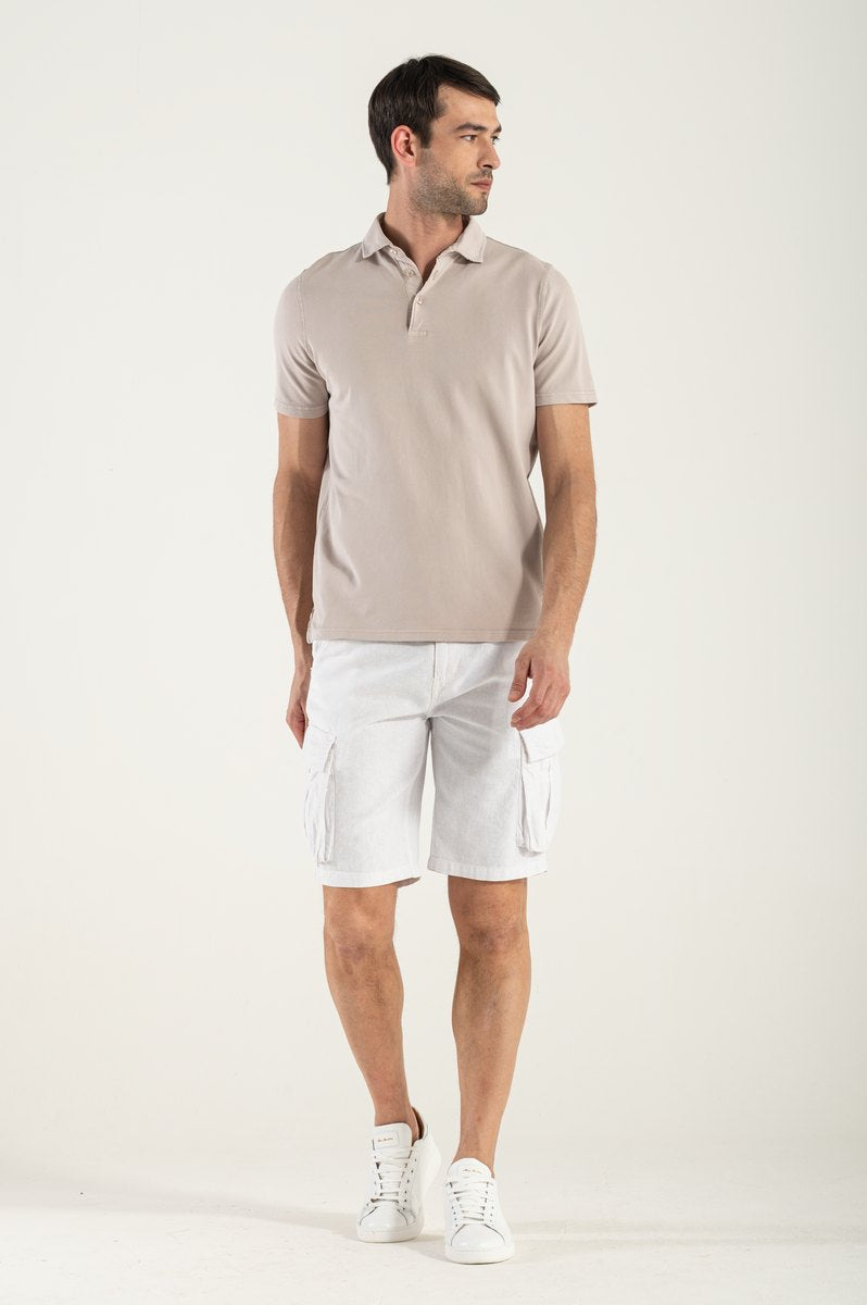 Bermuda in Cotone Organico Bianco