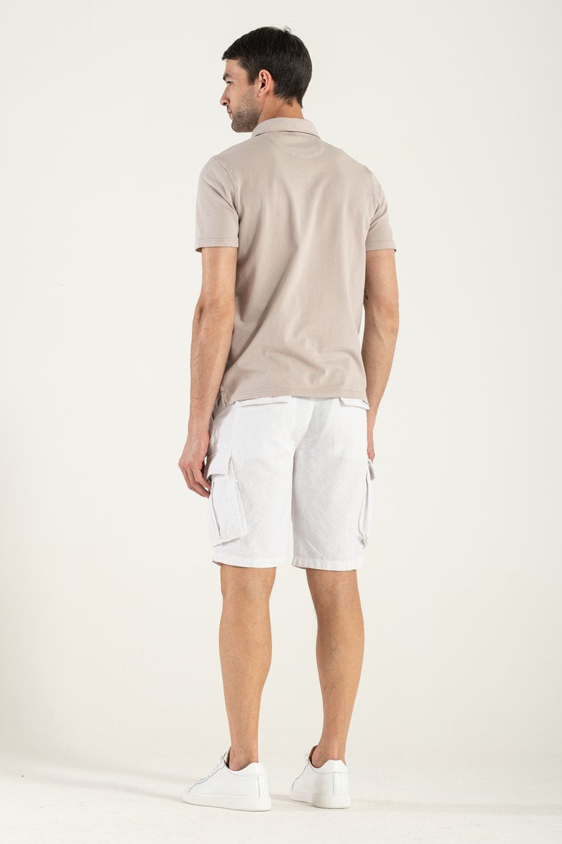 Bermuda in Cotone Organico Bianco