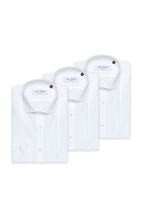 Pack 3 Camicie Bianche Regular Fit